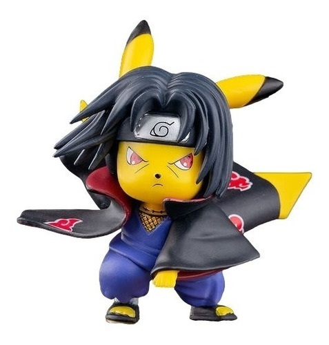 Pikachu Pokemon Disfrazado Itachi Naruto Con Caja