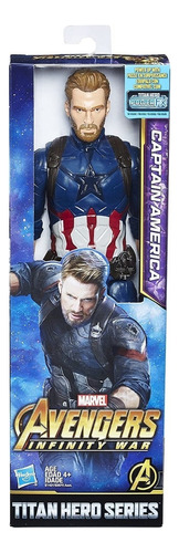 Figura Capitán América 12 PuLG Titan Hero Marvel Hasbro