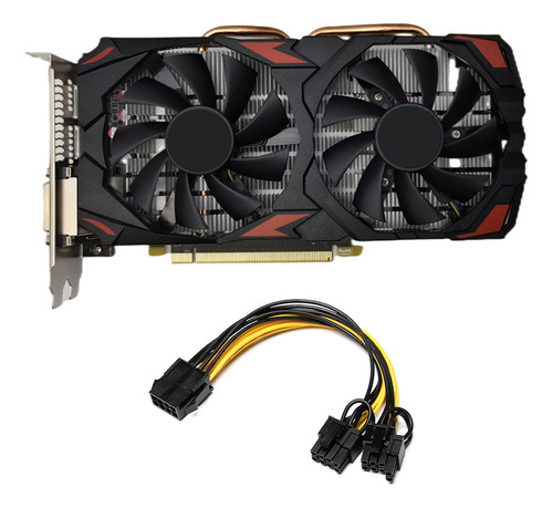 Tarjeta Gráfica Rx580 Ddr5 De 8 Gb Y 256 Bits+cable De 8 Pin