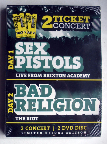 Dvd Sex Pistols Live Brixton - Bad Religion The Riot - 2dvds