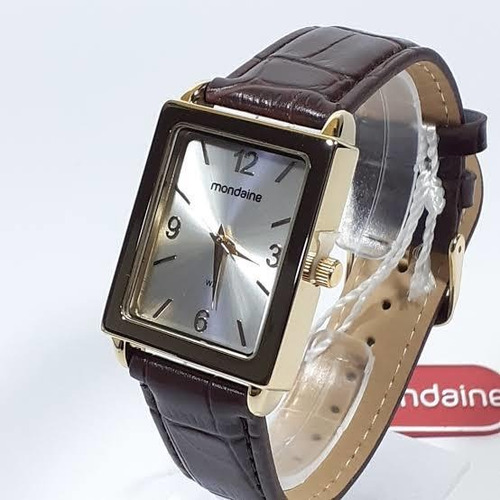 Relógio Masculino Mondaine Dourado 83477lpmvdh1 Couro