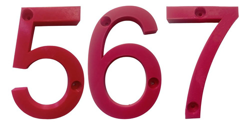 Números Para Casa 3d, Mxdru-567, Número 567, 17.7cm Altura,