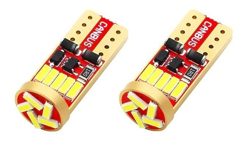 X2 Ampolletas Luces Led T10 Premium Cola Pescado Auto Karvas