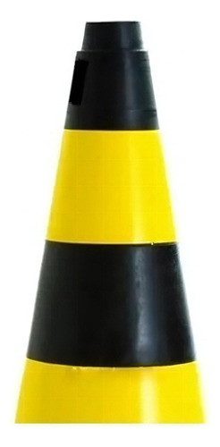 Kit 2 Cone Sinalização Rígido Plt 50cm De Trânsito