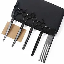 Comprar Set De Tijeras 8 Pulgadas Peluqueria Canina Moontay Negro