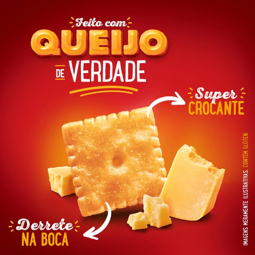 Imagem 2 de 4 de Salgadinho Assado Cheez-it Sabor Provolone Pacote 115g