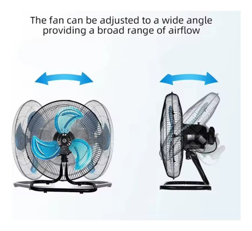 Ventilador Pedestal Piso Pared 3en1 Con 3 Aspas Giratorio