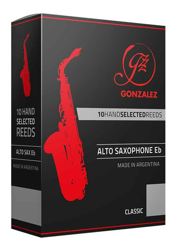 Cañas Para Saxo Alto Gonzalez Eb Classic Caja X 10