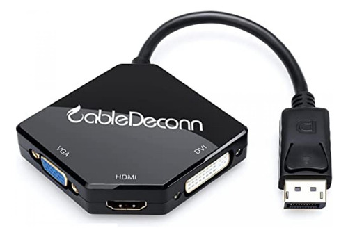 Cabledeconn Multi-funcion Big Displayport Dp2 A Hdmi Vga Dvi