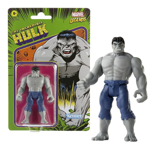 Hulk Figura De Acción Versión Retro The Incredible Marvel