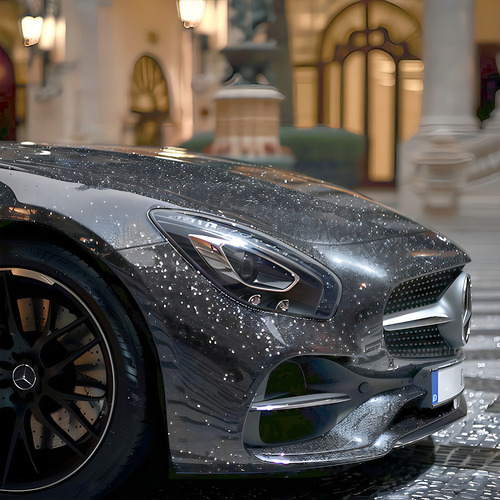 Vinil Automotriz Full Wrap Textura Glitter 1.52x18 Mts Color Wrap Coal Ash