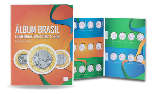 1 Álbum Porta Moedas Colecionador Jogos Paraolímpicos