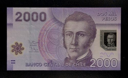 Chile Billete 2000 Pesos 2012 Excelente Pick 162 Polímero