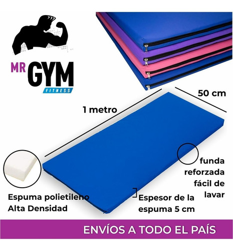 Kit Entrenamiento Colcho Pesas Rueda Soga Y Rusa 8kg N 33 Dp Color C/ Tobilleras 2kg