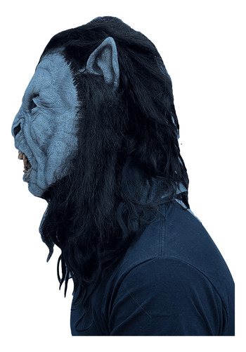 Máscara Hombre Lobo Dracula Wolf Disfraz Hallowen Terror Azul Acero Bram Stockers Draculawolf