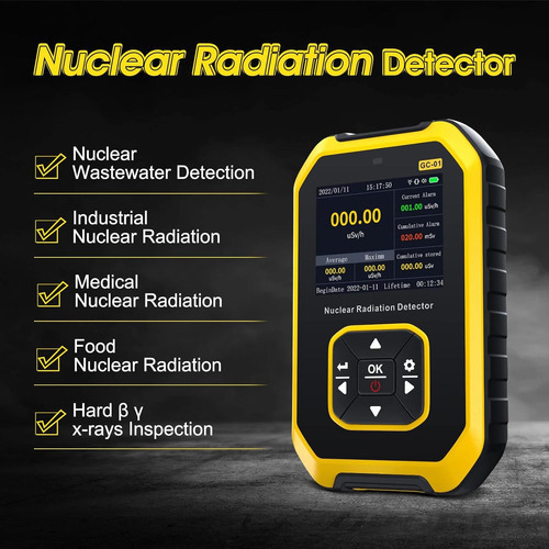 Detector De Radiación Nuclear Con Contador Geiger