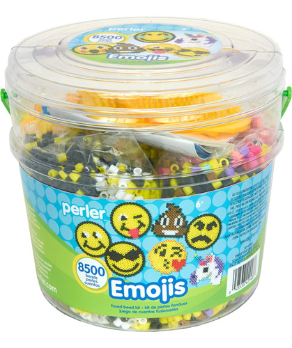 Cubo Con Emojis De Perler Beads, 8500 Piezas, 6,5 De Largo X