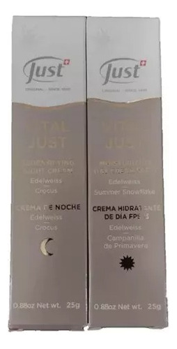 Just Vital Crema De Dia Spf 15 Y De Noche Redensifying