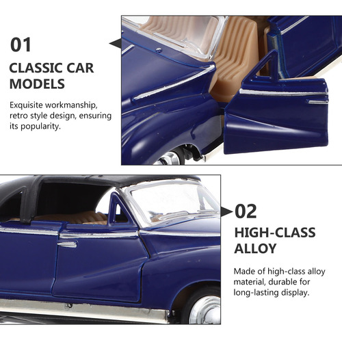 Modelo De Coche Doméstico Para Niños, Modelo Retro De Aleaci