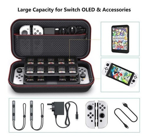 Imagen 2 de 7 de Kit De Accesorios Para Nintendo Switch Oled 17 En 1
