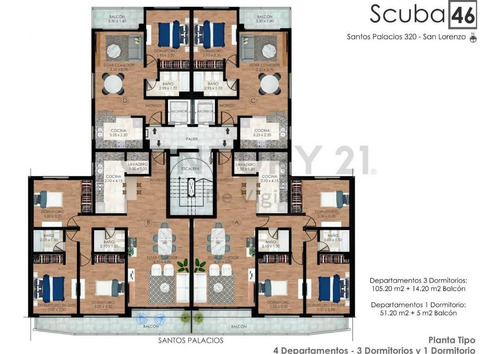 Imagen 8 de 8 de Departamento 3 Dormitorios En San Lorenzo