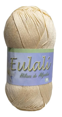 Hilaza Eulali Estambre Mayoreo Hilo Grueso Algodon 100g /p Color C19 Hueso