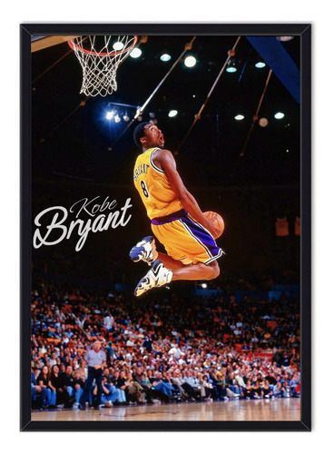 Cuadro Enmarcado - Póster Kobe Bryant - Baloncesto 