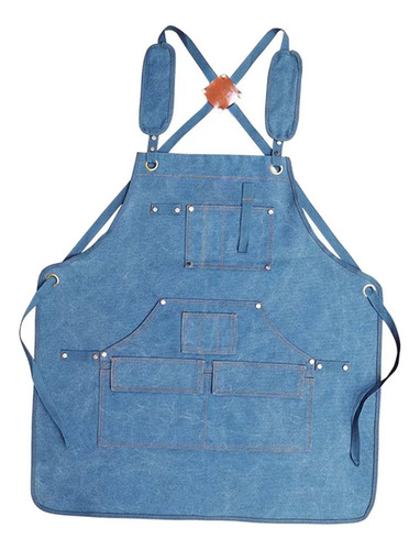 Delantal De Carpintería, Delantal De Jardinería Azul Claro