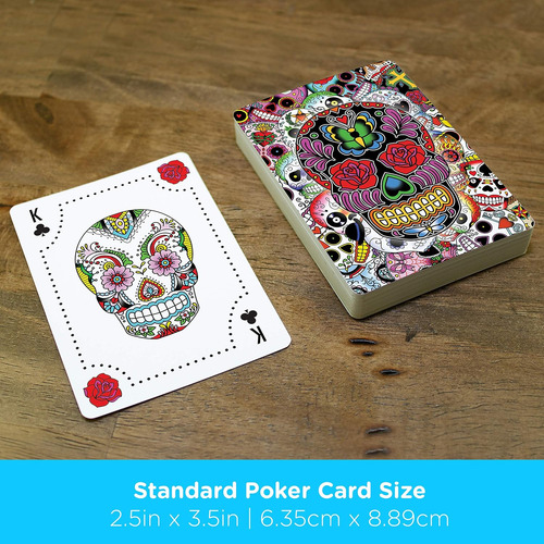 Juego De Cartas Aquarius Sugar Skulls, Con Tematica De Su...
