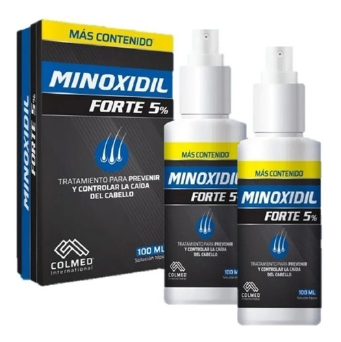 Imagen 1 de 6 de Pack Minoxidil Forte 5% Colmed - g a $490