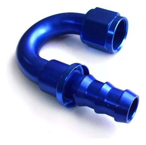 Acople Conexión Push On Hose 180° An10 Azul Ftx Fueltech