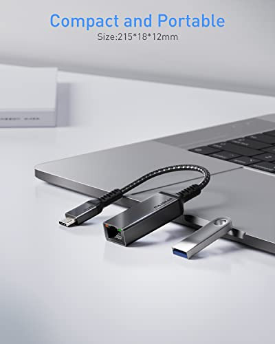 Adaptador Usb C A Ethernet, Maxonar Usb C A Rj45 Thunderbolt