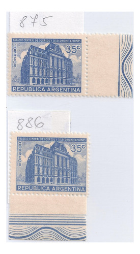 Argentina - Próceres Y Riquezas - Año 1942 - Gj 875 + 886