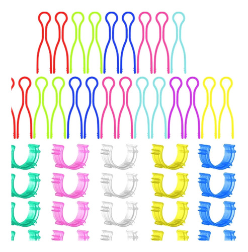 50 Piezas De Hilo De Coser Portabobinas Abrazadera Clips