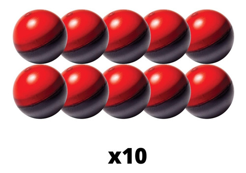 10 Pelotas Rojo Negro Pimienta .68 Marcadora Pava Max Xtrm P