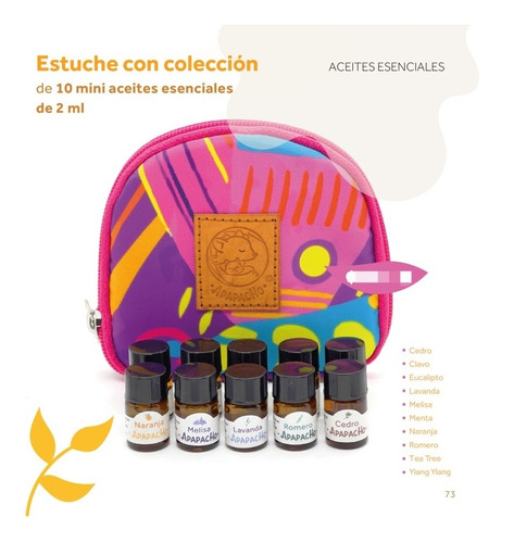 Aceites Esenciales Apapacho Kit Mini Aceites + Estuche Nuevo