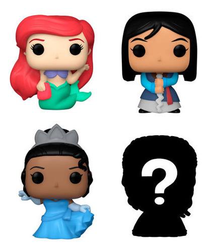 Figuras Funko Bitty Pop! Ariel Mulan Tiana