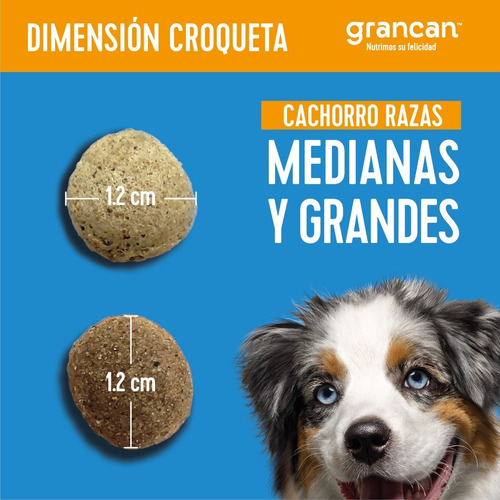 Croqueta Grancan Cachorro Razas Medianas Y Grandes 20 Kg