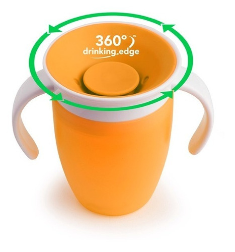 Imagen 1 de 5 de Vaso Entrenador 360º Antiderrames Para Bebe 4 Colores