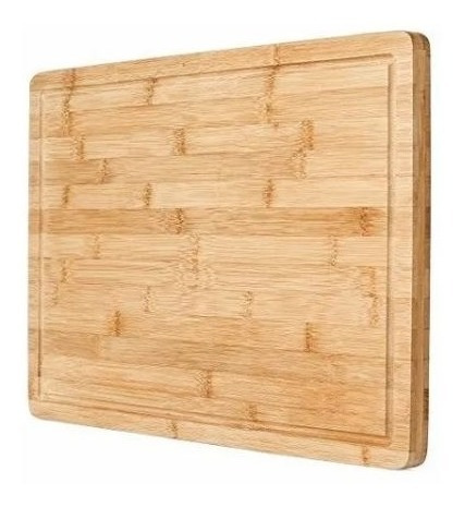 Imagen 3 de 3 de Tabla Para Cortar De Bambú Grande 28x38cm Cocina 3082934