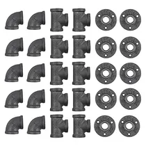 Comprar 30 Unid Hierro Fundido De 1\u002F2 Pulgada Codos Tes Bridas