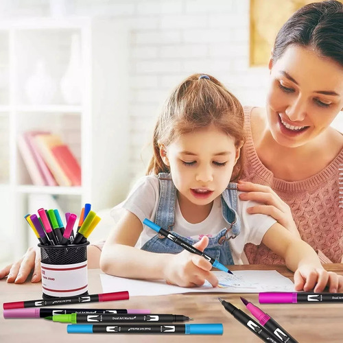 Kit 2 Livros De Colorir Boobie Com 2 Kit 60 Canetinhas Touch