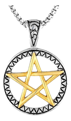 Collar Pentagrama Wicca Vintage Estrella