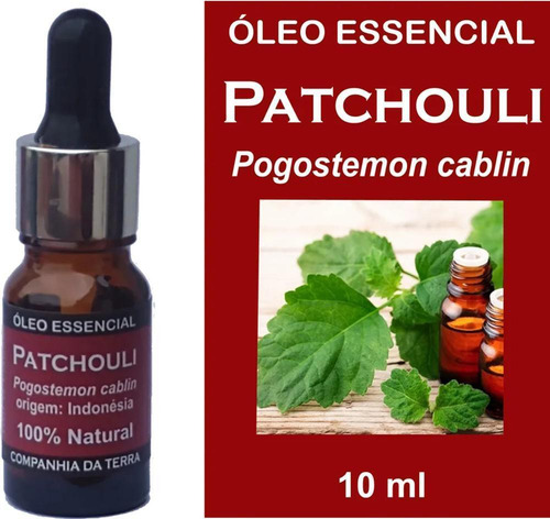 Óleo Essencial Patchouli Companhia Da Terra 10 Ml