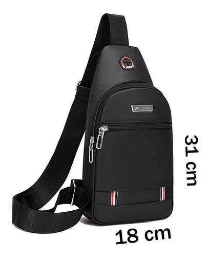 Imagem 3 de 6 de Bolsa Bag Pequena Masculino Tiracolo Transversal Ombro