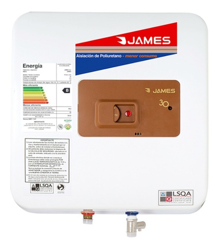 Calefones Nuevos Cobre Termotanque 30 Litros James - Fama