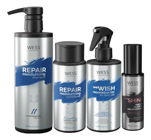 Wess Repair Sh 500ml+cond 250ml+wewish 260ml+weshine 45ml