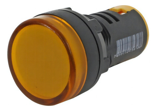 Sinaleiro Led Iluminado 22mm 220v Amarelo Modelo L20