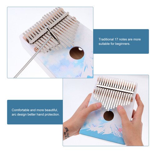 Afinación De Kalimba Para Piano Con Pulgar De 17 Teclas