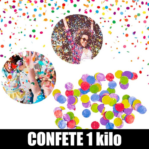 Confete Carnaval Papel Colorido Festa Folia Redondo Promoção